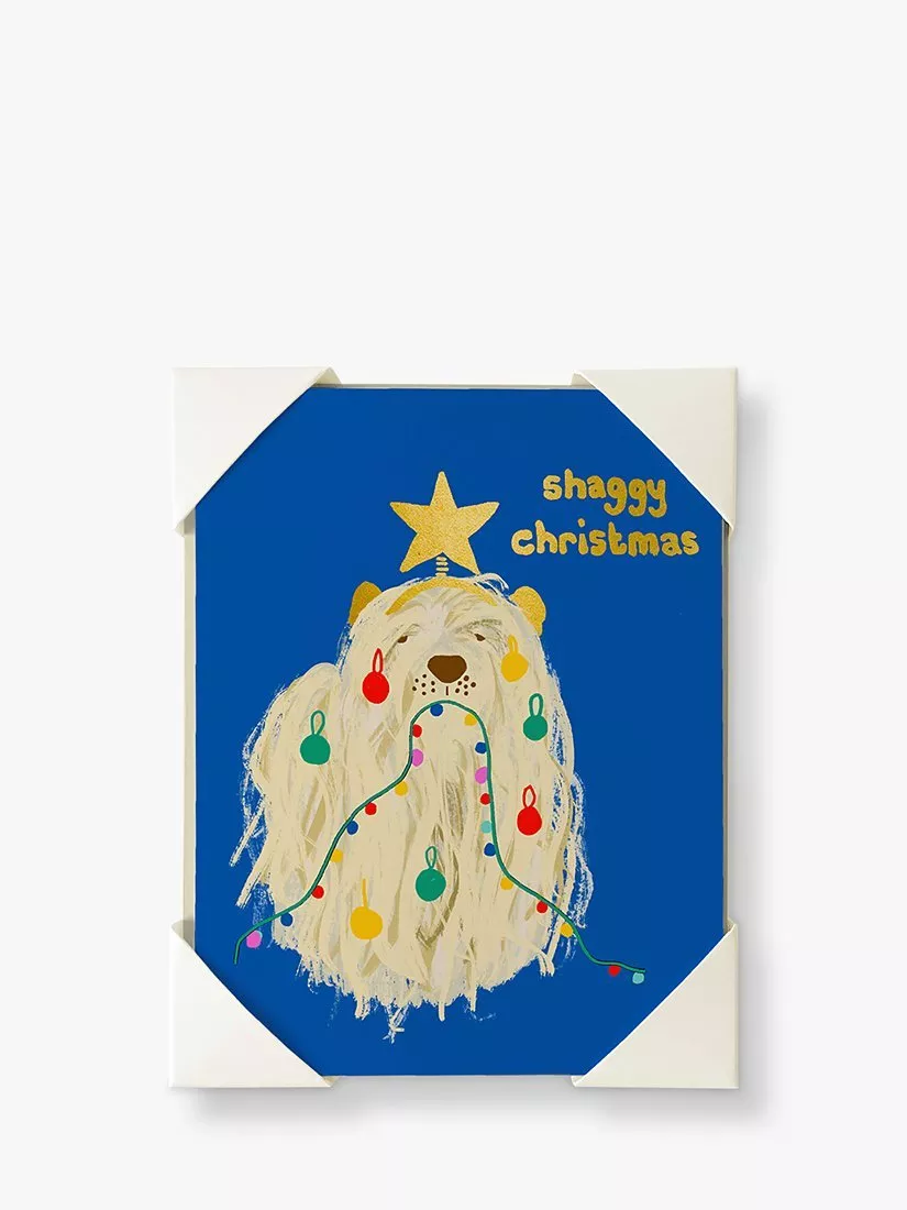 Nineteen Seventy Three Shaggy Dog Christmas Cards, Pack of 6