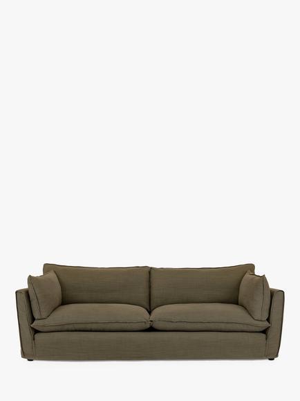 John Lewis x Sophie Conran Cocobella Grand Sofa, Light Leg, Beatrice Olive
