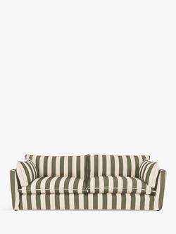 John Lewis x Sophie Conran Cocobella Grand Sofa, Light Leg, Spring Green Stripe