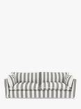 John Lewis x Sophie Conran Cocobella Grand Sofa, Light Leg, Grey Stripe