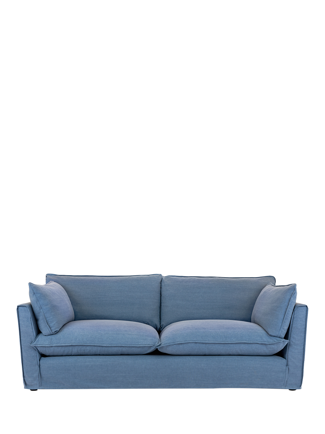 Cocobella Range, John Lewis x Sophie Conran Cocobella Large Sofa, Light Leg, Boho Denim