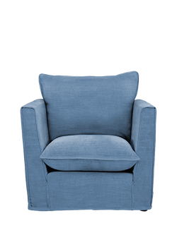 John Lewis x Sophie Conran Cocobella Armchair, Light Leg, Beatrice Olive, Boho Denim