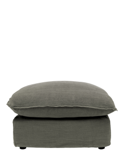 John Lewis x Sophie Conran Cocobella Footstool, Light Leg, Boho Cloud