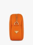 Apatchy London Cross Stitch Strap Leather Crossbody Bag, Orange