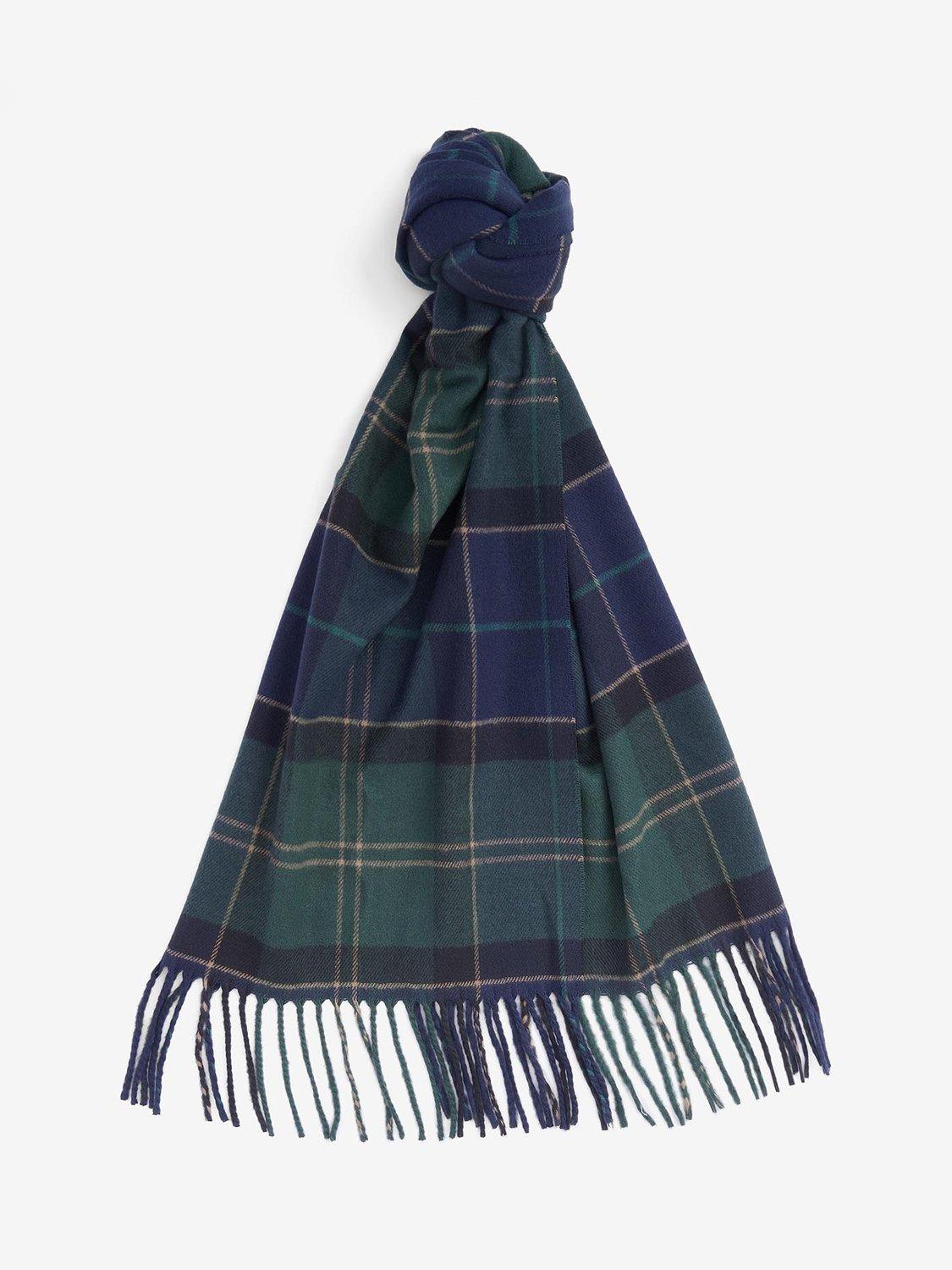 Barbour Galingale Tartan Scarf Green Loch