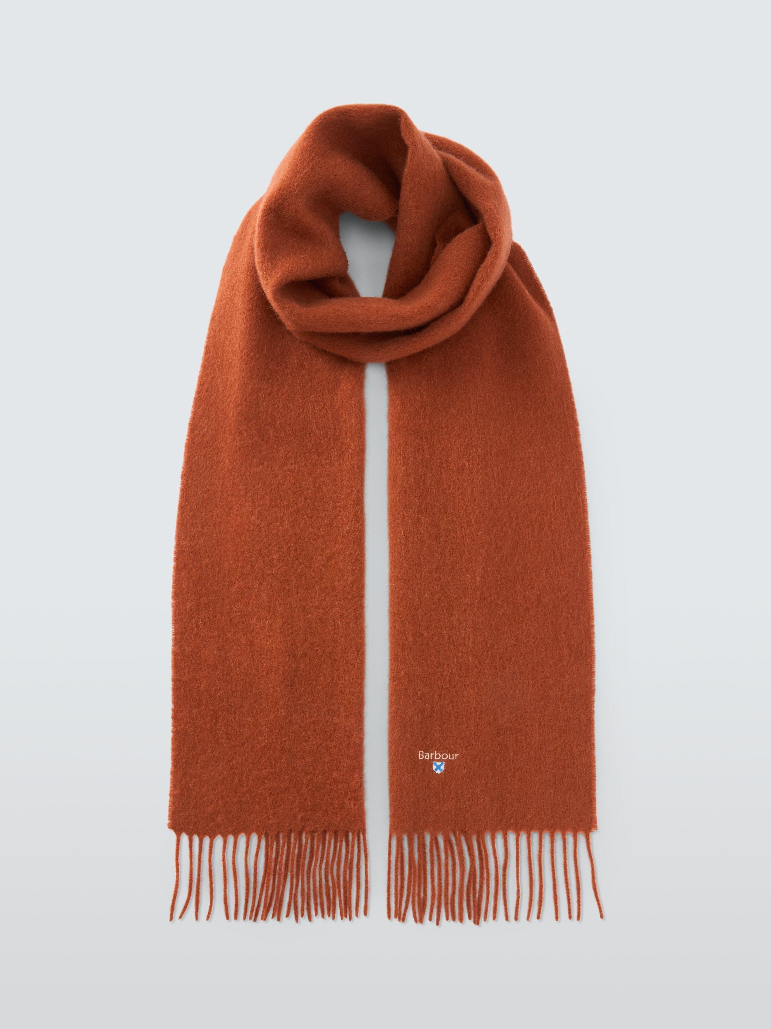 Barbour scarf Orange clearance