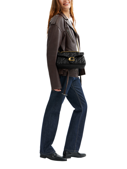 Coach Tabby 26 Quilted Leather Shoulder Bag - view 2, B4/Black
