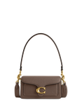 Coach Tabby 20 Leather Shoulder Bag, Dark Stone/Gold