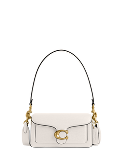 Coach Tabby 20 Pebbled Leather Shoulder Bag, Chalk