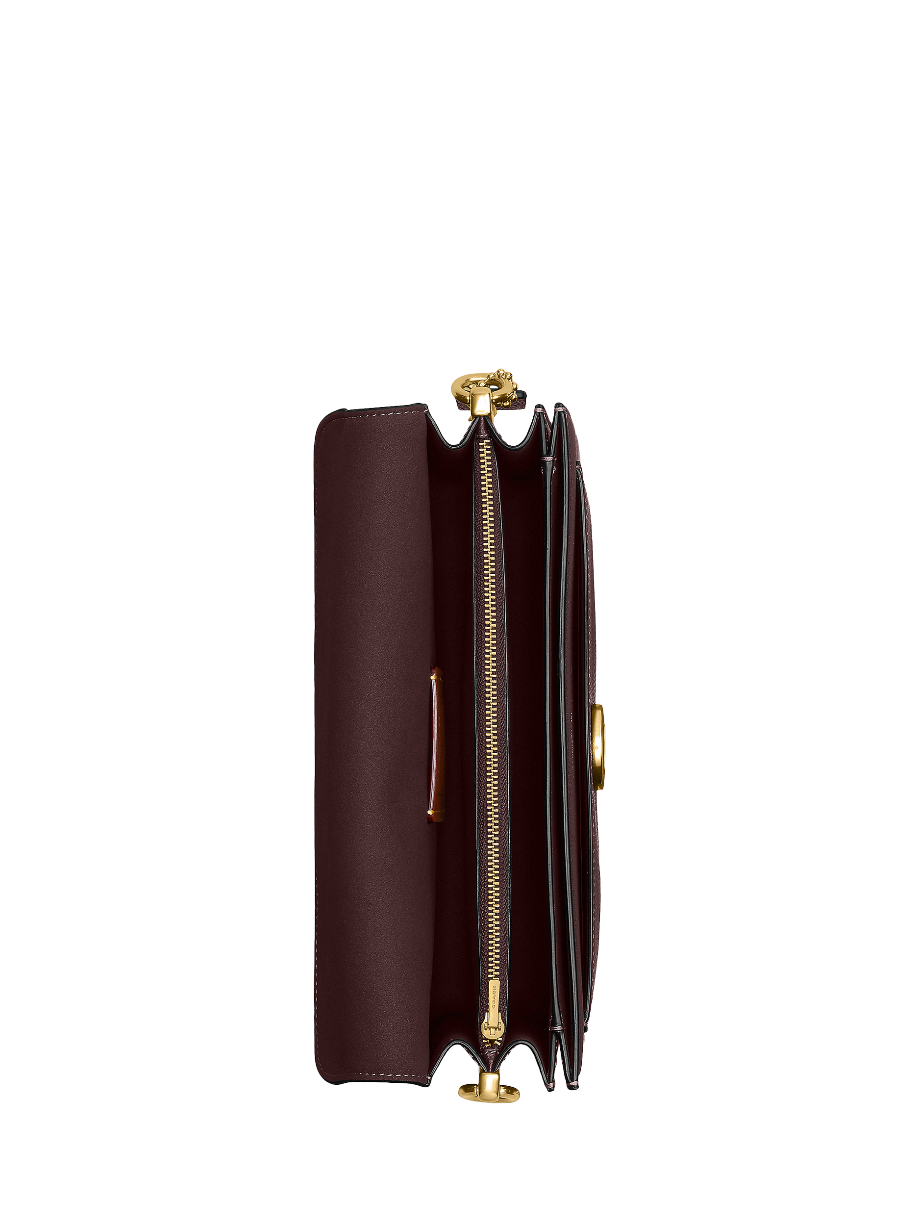 Product image 2 of 3, which shows Coach Tabby 26 Pebbled Leather Shoulder Bag, Merlot
