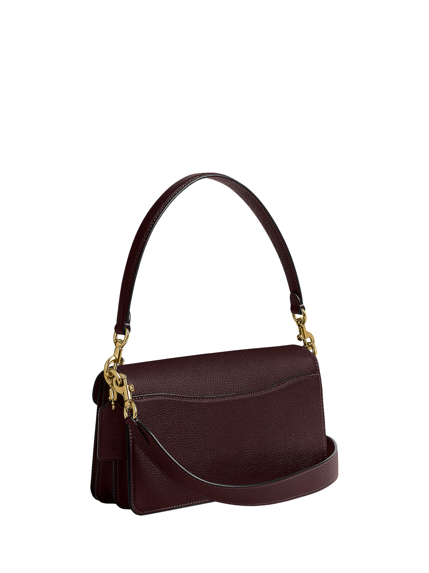 Product image 3 of 3, which shows Coach Tabby 26 Pebbled Leather Shoulder Bag, Merlot