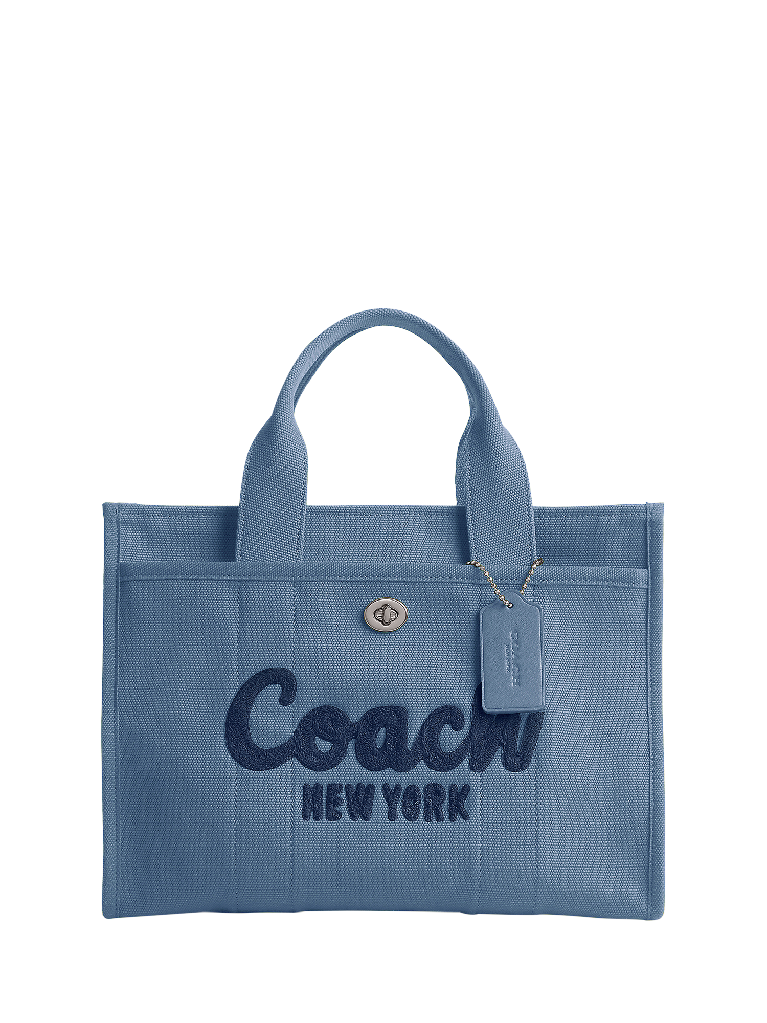 Blue shops coach tote bag