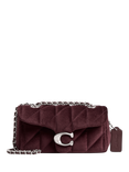 Coach Tabby 20 Quilted Velvet Shoulder Bag, Lh/Merlot