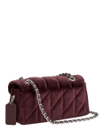 Coach Tabby 20 Quilted Velvet Shoulder Bag, Lh/Merlot