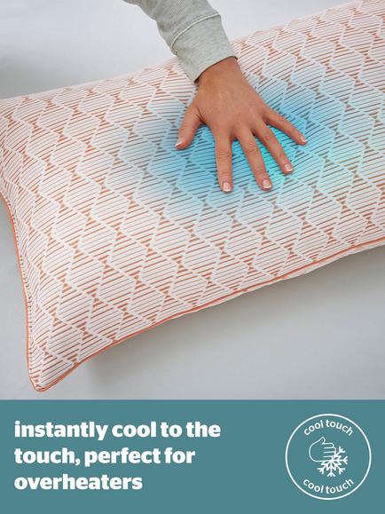 Silentnight Restore Cooling Copper Pillow, Medium/Firm - view 2, White