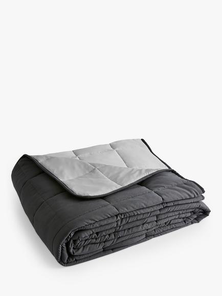 Silentnight Restore Cooling Weighted Blanket, 6.8kg, Grey, White