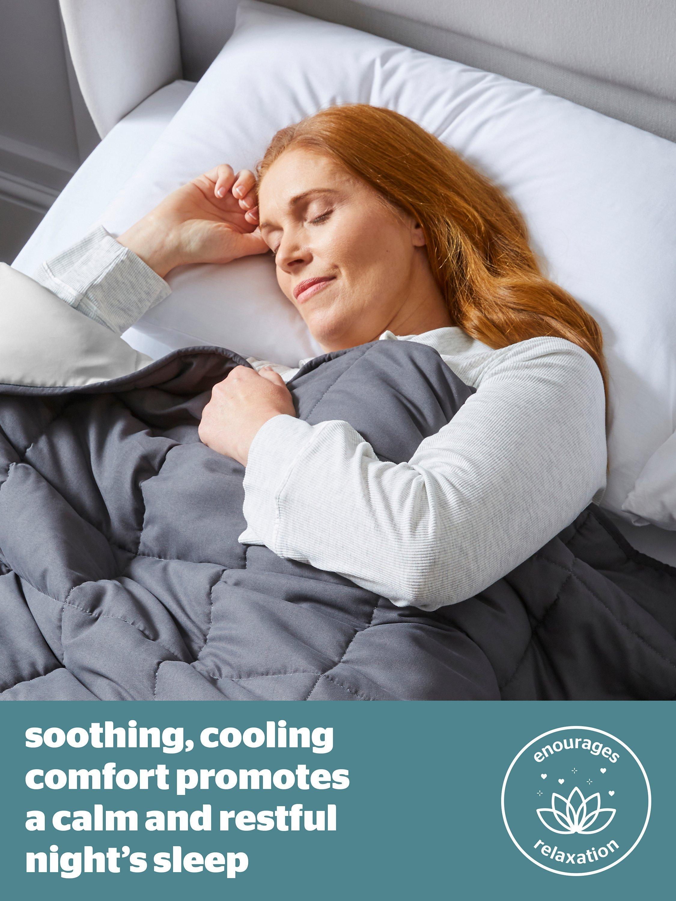 Silentnight Cooling Weighted Blanket 6.8kg Grey