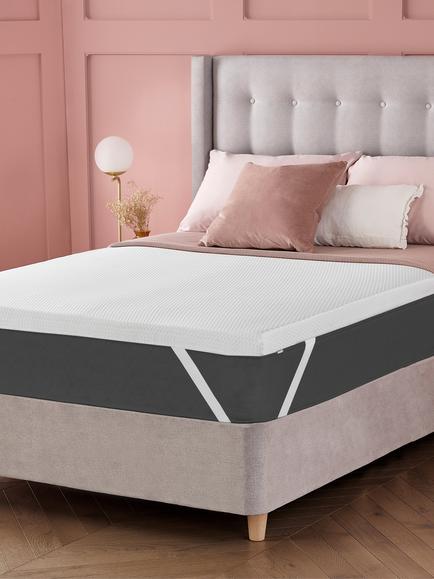 Silentnight Impress Memory Foam 5cm Deep Mattress Topper, White