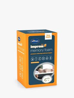 Silentnight Impress Memory Foam 5cm Deep Mattress Topper - view 2, White