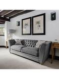 One.World Button Back Large 3 Seater Sofa, Natural
