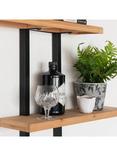 One.World 3 Tiered Wall Shelf, Black