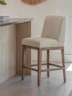 One.World St James Oak Framed Counter Stool, Natural