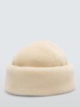 John Lewis Borg Beanie Hat, Cream