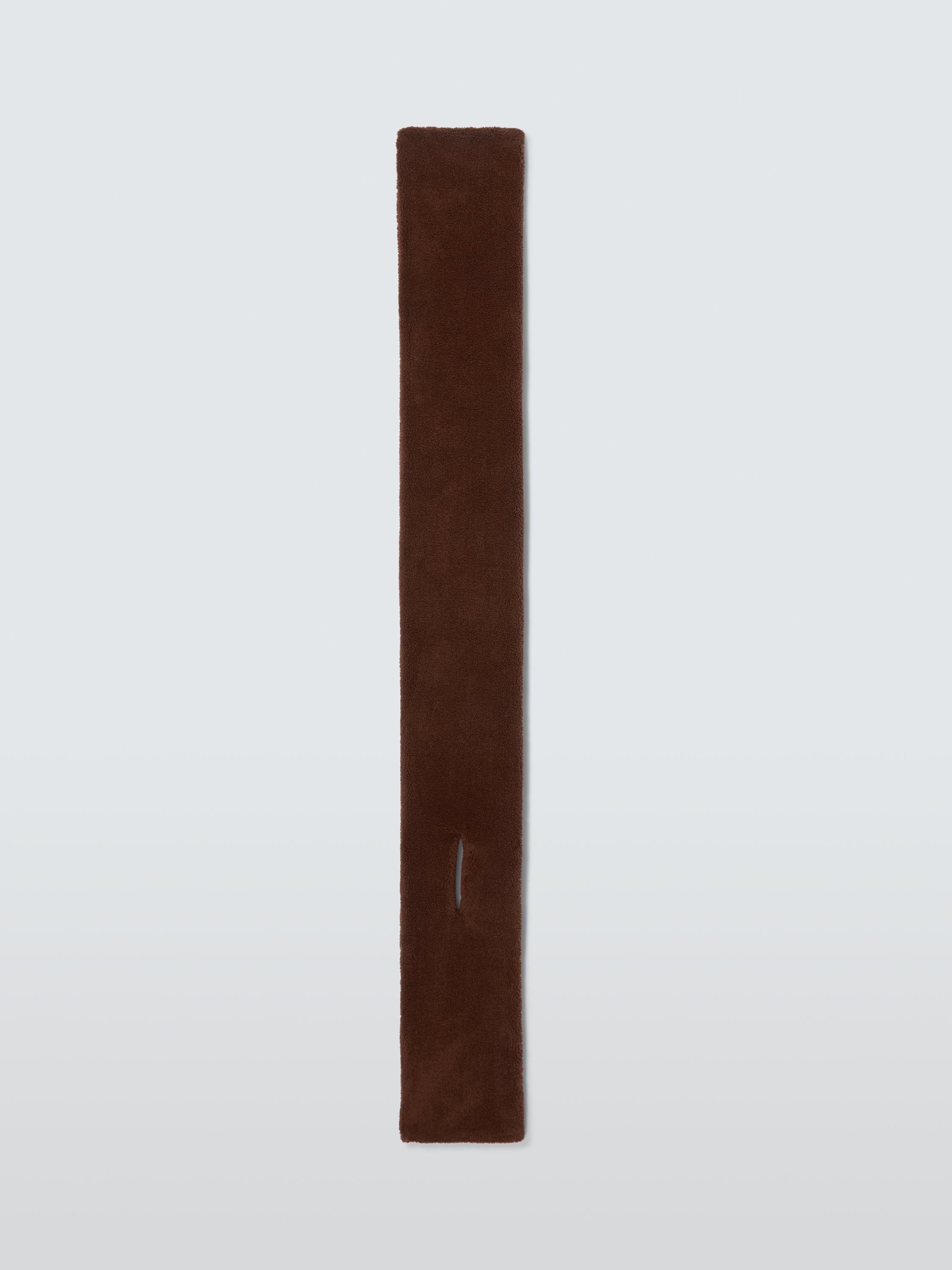 Product image 4 of 5, which shows John Lewis Borg Scarf, Brown