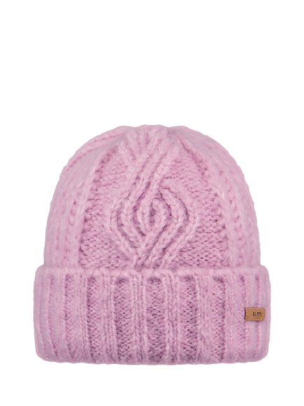 Barts Farrah Cable Knit Beanie Hat, Orchid, Orchid
