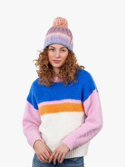 Barts Catbird Pom Pom Beanie Hat, Lilac - view 2, Lilac