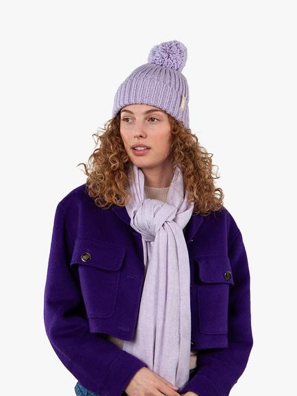 Barts Joansy Pom-Pom Beanie, Lilac - view 2, Lilac