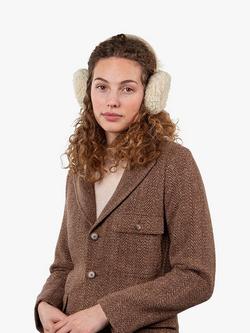 Barts Magpy Faux Fur Earmuff, Beige - view 2, Beige