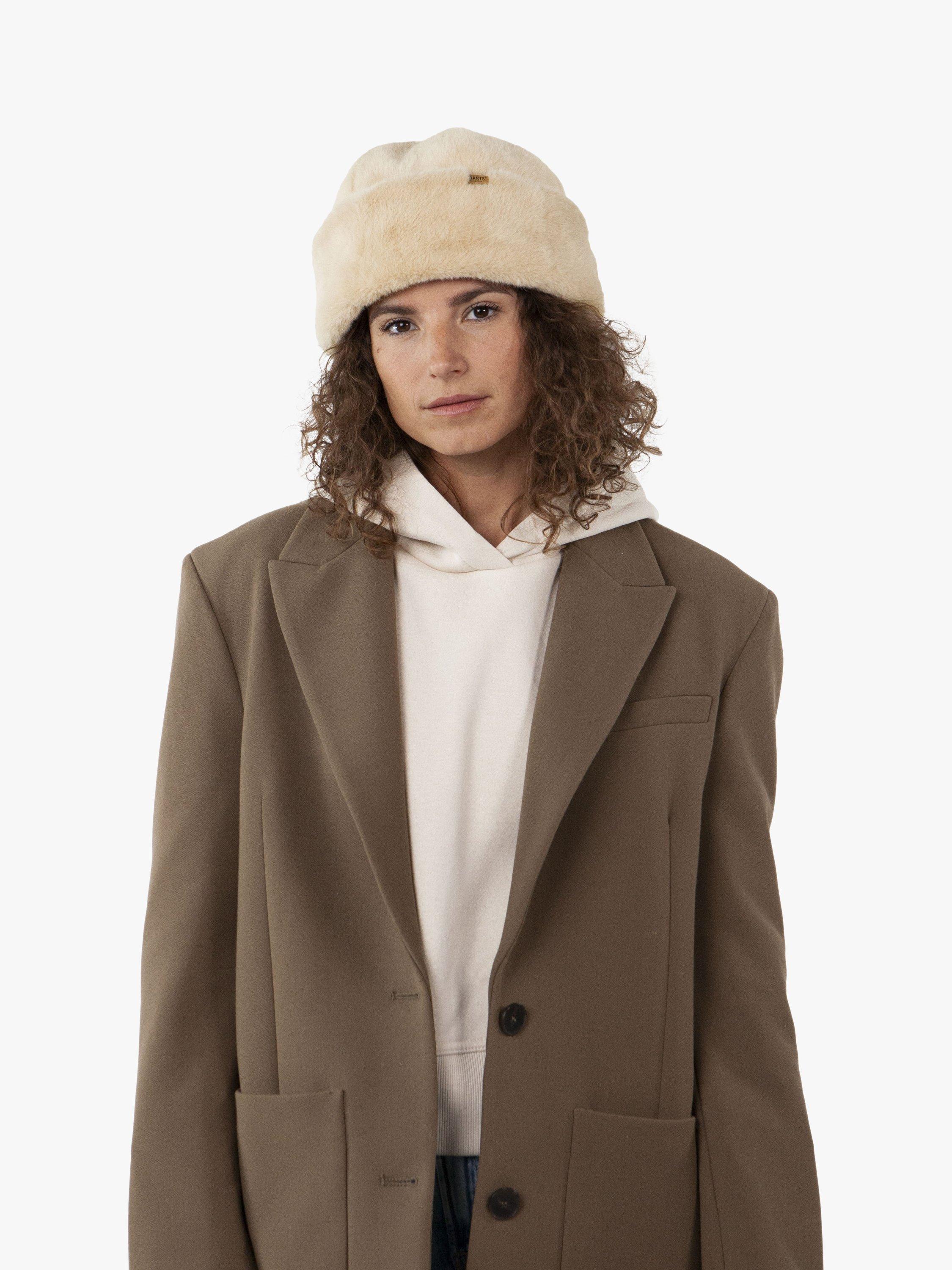 Product image 2 of 3, which shows Barts Cherrybush Faux Fur Hat, Beige