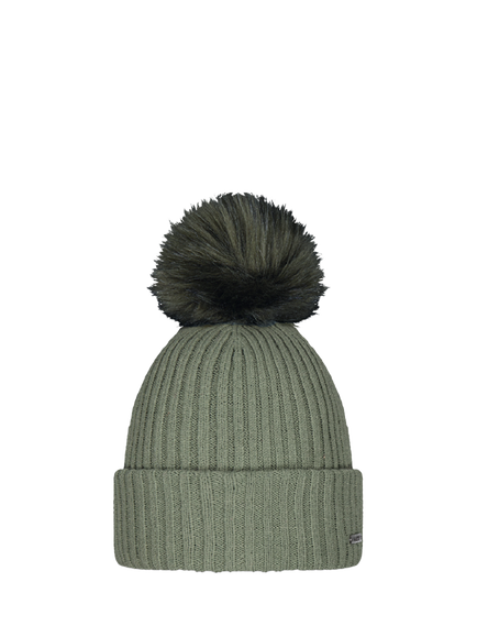 Barts Kenzie Rib Knit Beanie Hat, Pale Army, Pale Army