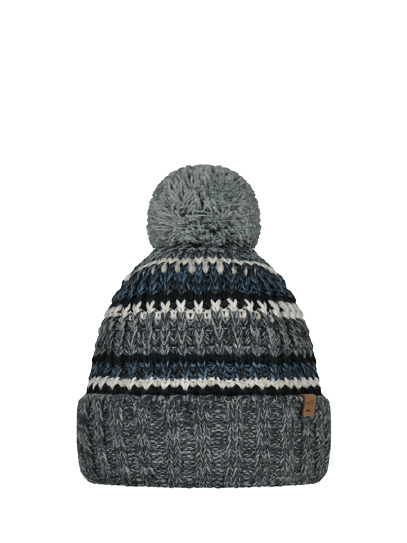 Product image 1 of 1, which shows Barts Goser Knit Beanie Hat, Heather Grey