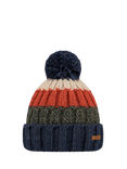 Barts Wilhelm Pom Pom Beanie, Blue/Multi