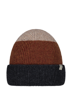 Barts Walnur Wool Knit Beanie Hat, Charcoal, Charcoal