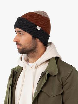 Barts Walnur Wool Knit Beanie Hat, Charcoal - view 2, Charcoal