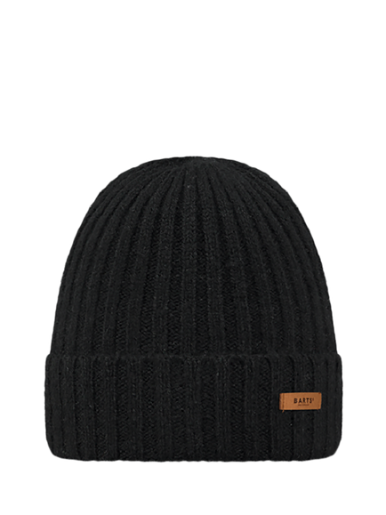 Barts Haakon Soft Turn-Up Beanie, Black