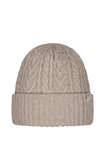 Barts Pacifick Cable Knit Beanie Hat, Beige, Beige