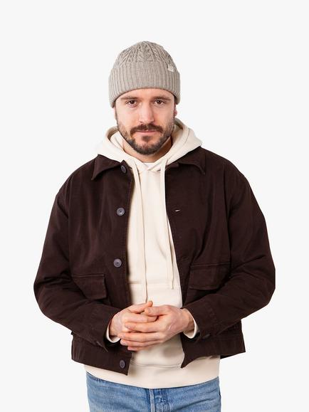 Barts Pacifick Cable Knit Beanie Hat, Beige - view 2, Beige