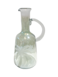 Culinary Concepts Palm Etched Glass Pitcher, 1L, Green