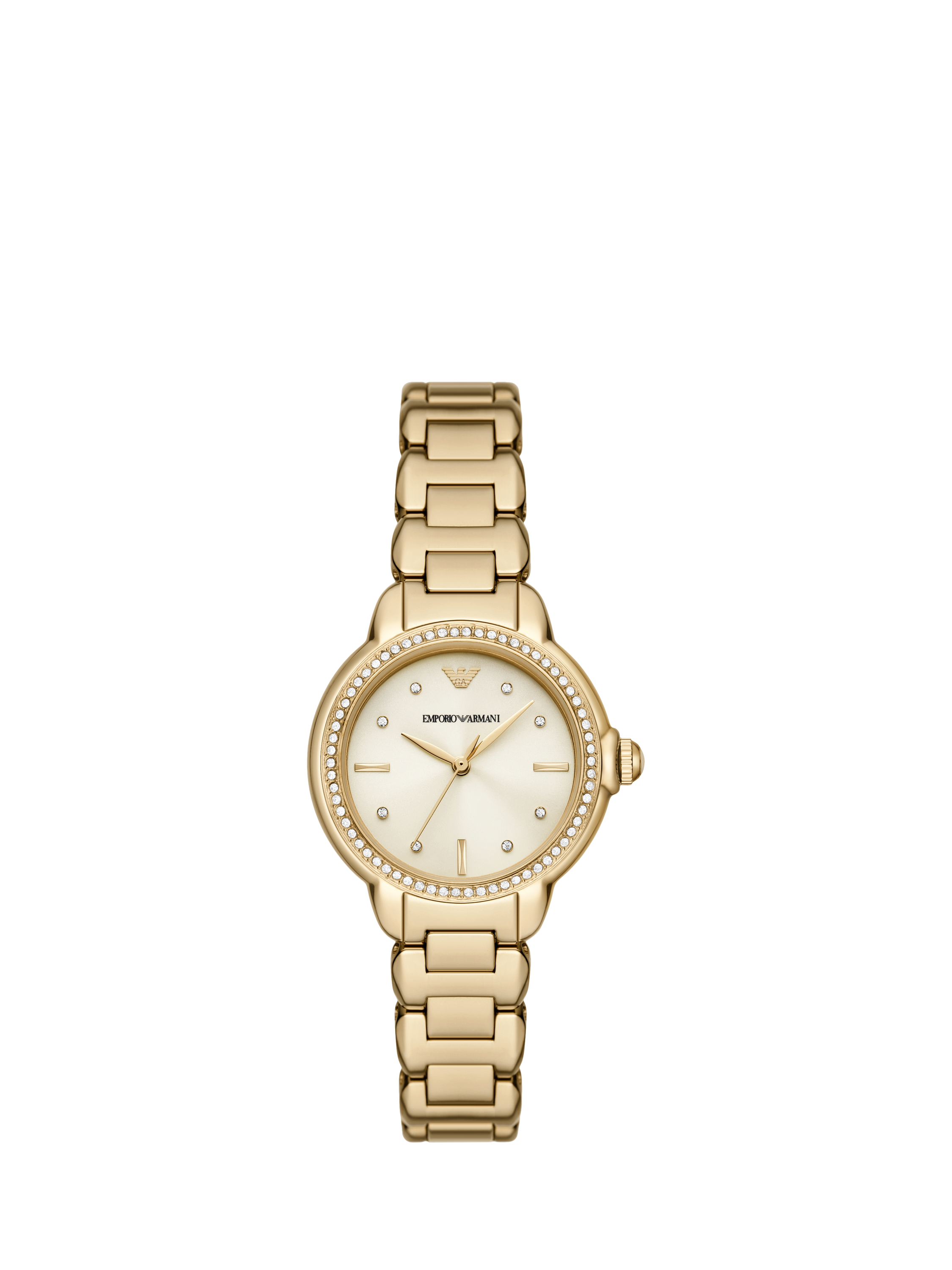 Emporio Armani AR11609 Women s Mia Crystal Bracelet Strap Watch Gold