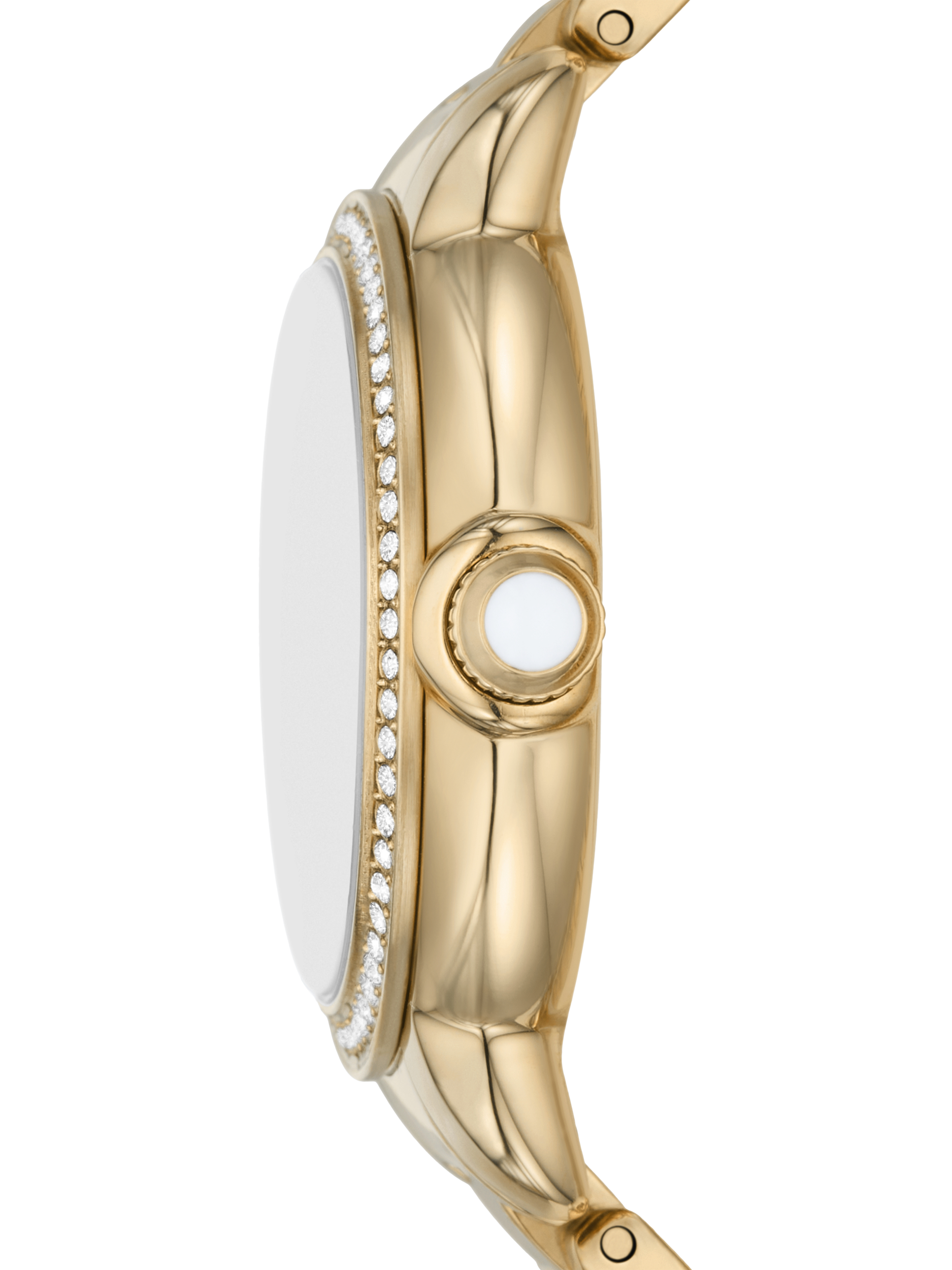 Product image 4 of 6, which shows Emporio Armani AR11609 Women's Mia Crystal Bracelet Strap Watch, Gold
