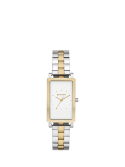 Skagen SKW3156 Women's Hagen Two-Tone Bracelet Strap Watch, Multi, Multi
