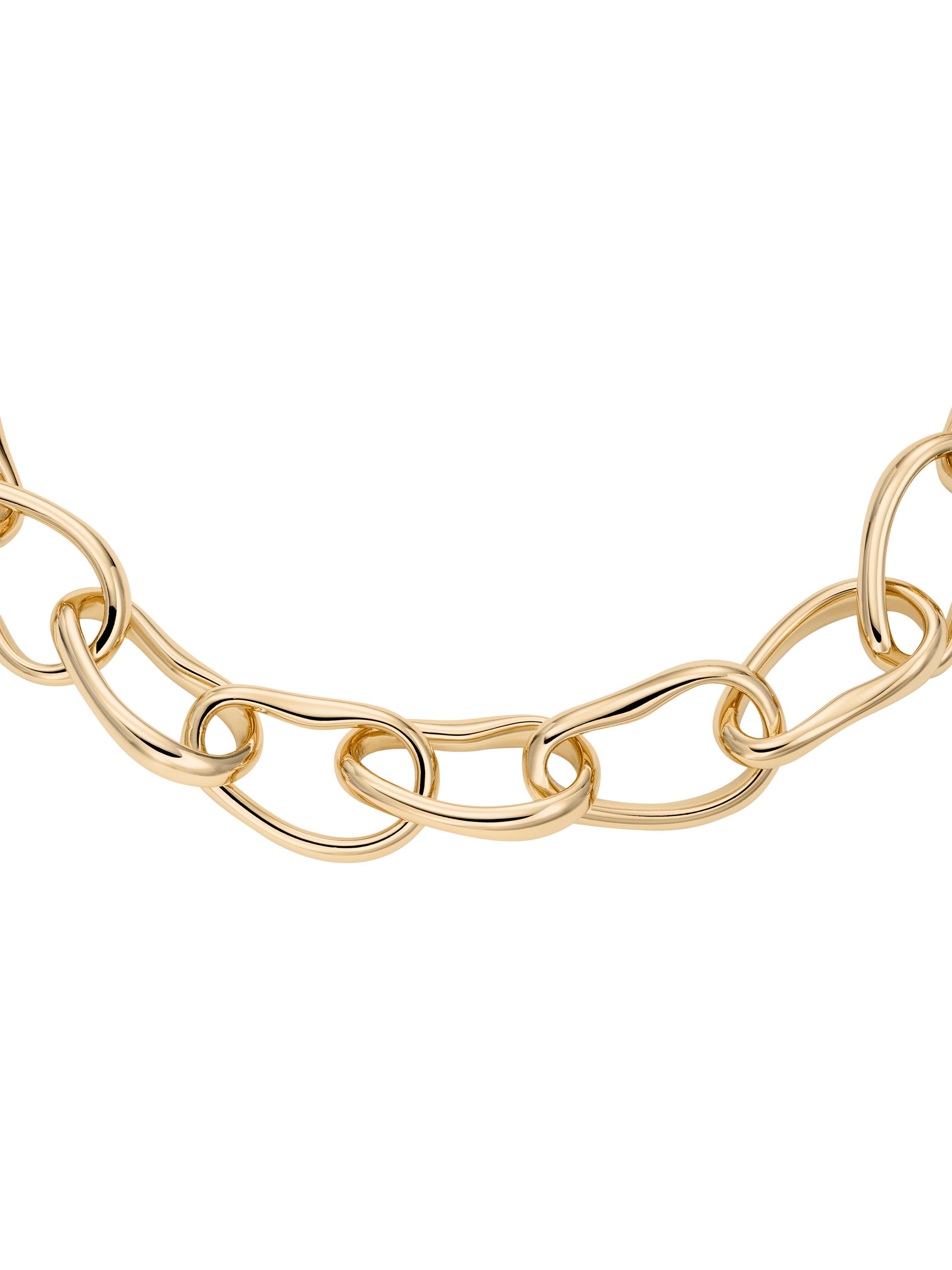 Product image 2 of 2, which shows Skagen Organic Link Chain Necklace, Gold