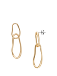 Skagen Drop Link Earrings, Gold