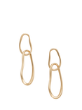 Skagen Drop Link Earrings, Gold