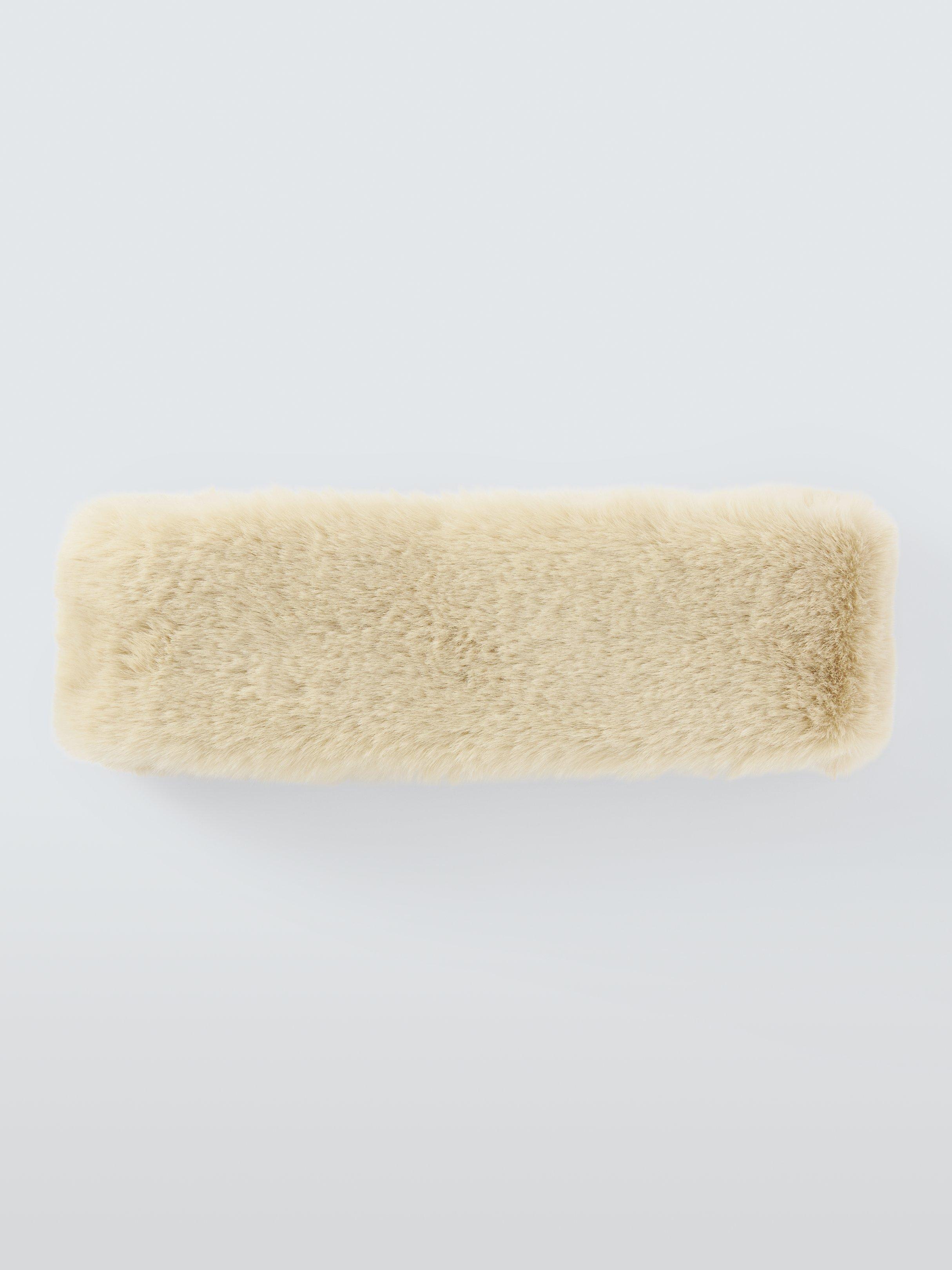Product image 2 of 4, which shows John Lewis Faux Fur Headband, Natural