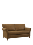 John Lewis Charlotte II Grand 4 Seater Leather Sofa, Light Leg, Demetra Light Tan